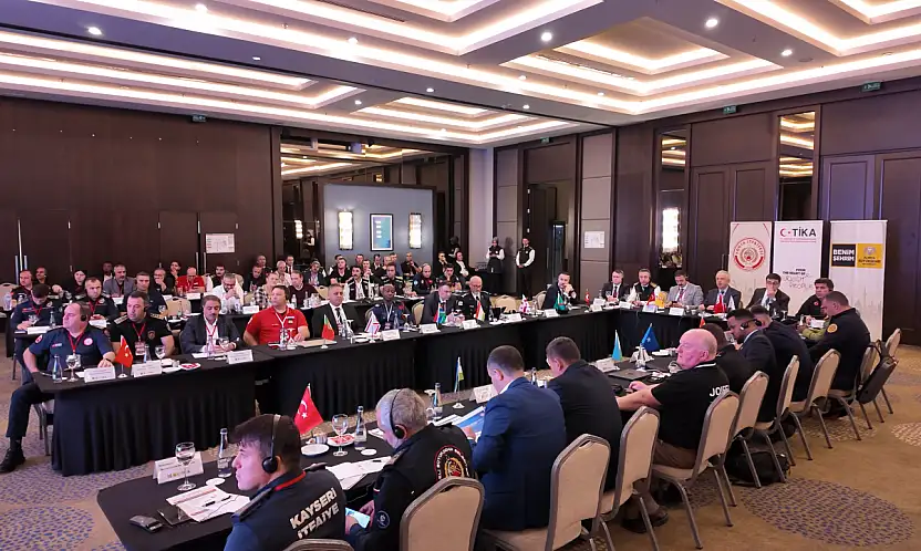 Afetlere karşı ortak güç: 14 ülkenin itfaiye teşkilatı Konya'da buluştu!
