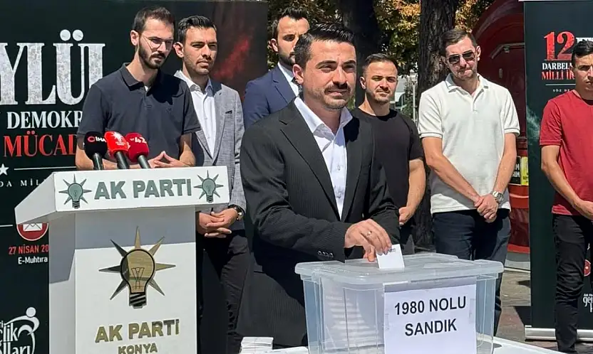 AK Parti Konya'dan 12 Eylül için tepki mesajı: Türkiye'nin geleceğine millet karar verir!