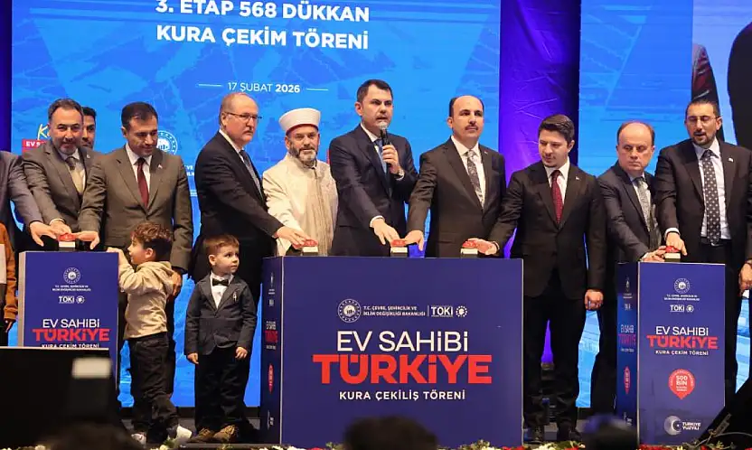 Bakan Kurum TOKİ çekilişinde Konya'da konuştu: Lafla değil, eserle konuşuyoruz!