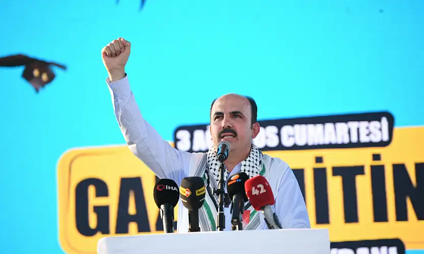 Başkan Altay, Gazze için sessiz kalmadı: Özgür Filistin asla yalnız değildir!