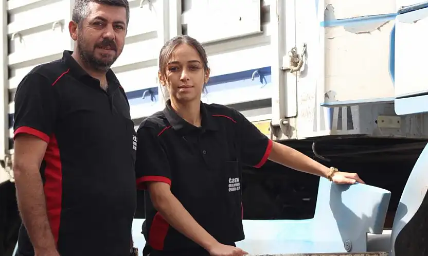 Konya'da 17 yaşındaki genç kız sanayide ezber bozuyor!