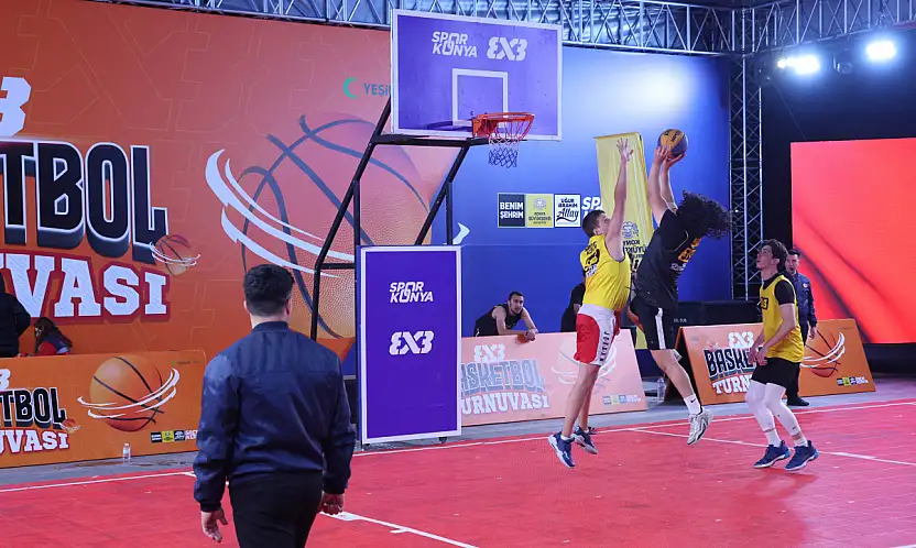 Konya'da 3x3 Basketbol heyecanı sona erdi! Şampiyon belli oldu