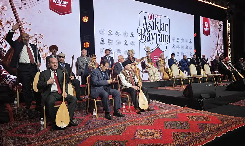 Konya'da 60. Aşıklar Bayramı coşkusu! Sazın ve sözün şöleni başladı