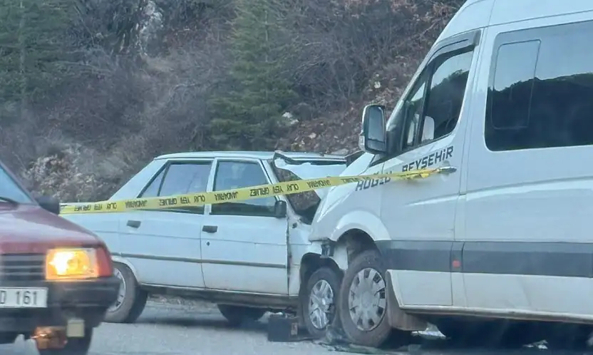 Konya'da acı kaza! 1 ölü, 1 yaralı