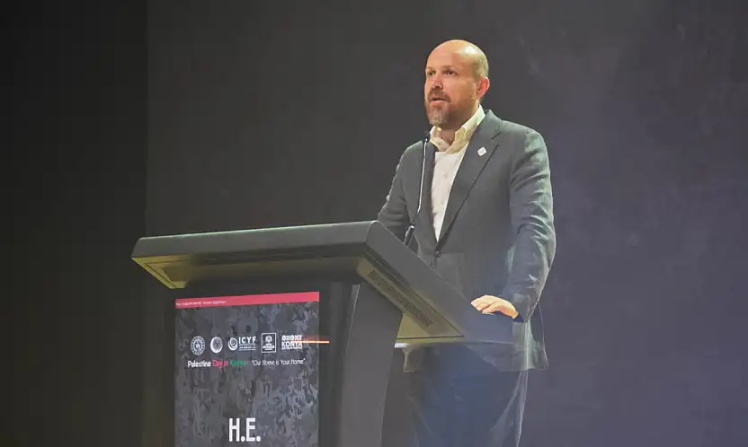 Konya'da, Filistin için anlamlı buluşma! Bilal Erdoğan da katıldı!