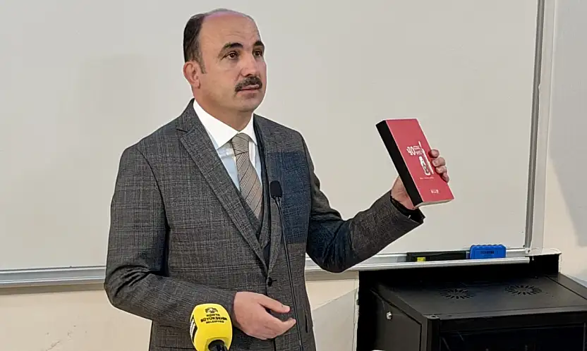 Konya'da, Gazze'deki soykırım için anlamlı çalışma! Başkan Altay eseri anlattı