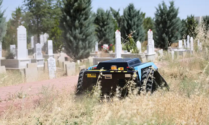 Konya'da mezarlıklarda robot dönemi! Çalışmalar 4 kat hızlandı