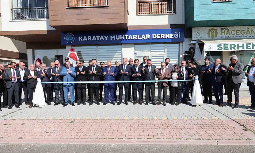 Konya'da muhtarlara yeni hizmet binası! Açılışı protokol yaptı