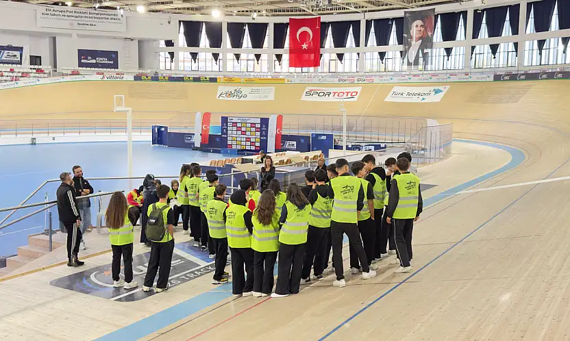 Konya'da öğrenciler bisiklet kültürünü yakından tanıdı