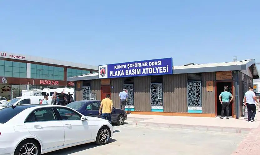Konya'da plaka basım işlemlerinde yeni dönem! Nakit devri tarih oldu