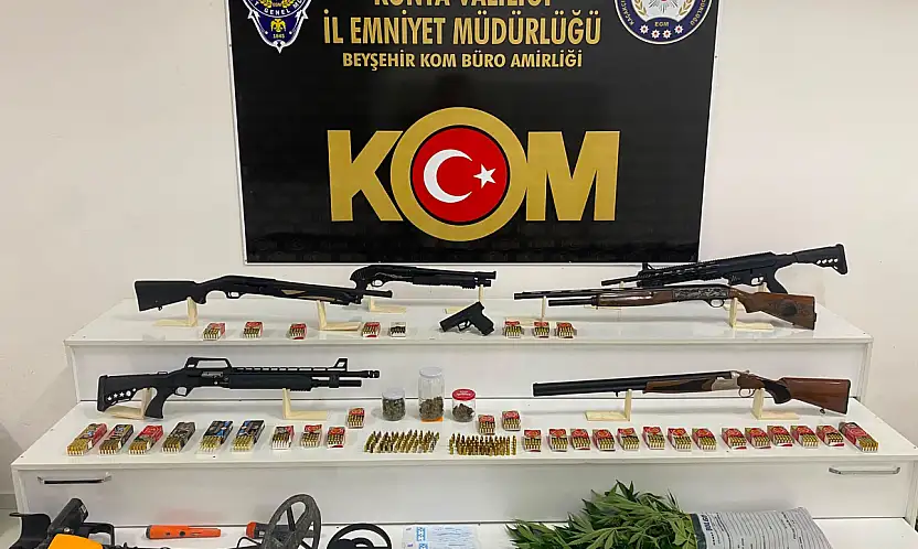 Konya'da tefecilere darbe! 11 adrese eş zamanlı baskın