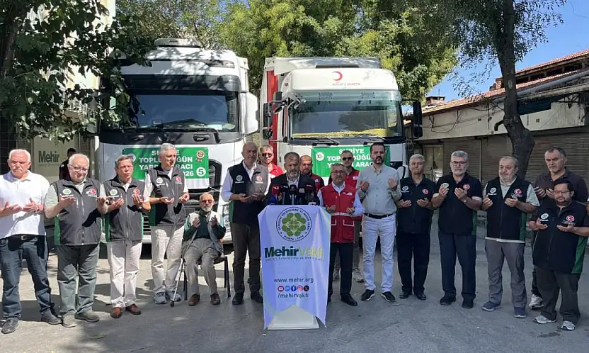 Konya'dan Suriye'ye 3 tır dolusu yardım! 45 milyon liralık çeyiz desteği yola çıktı