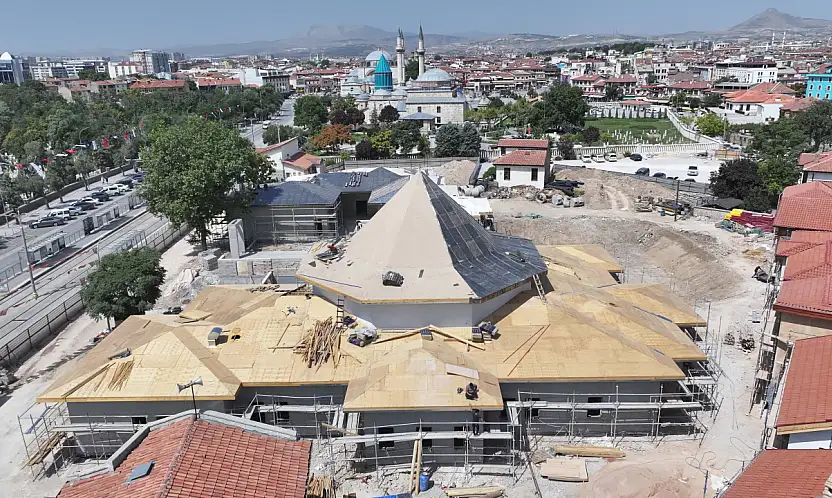 Konya Mevlana Meydanı'na asırlık miras: Mevlevi Dergâhı yükseliyor!