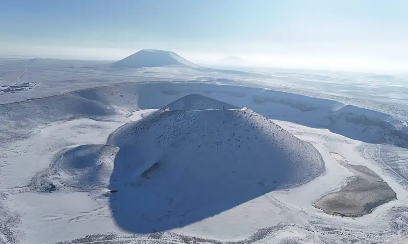 Konya'nın gözde turizm alanı beyaza büründü! İşte doğa harikasındaki eşsiz kareler