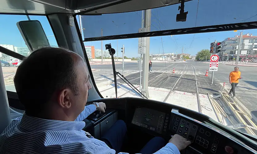 Konya'nın yeni tramvay hattı açılıyor! Başkan Altay ilk testi yaptı