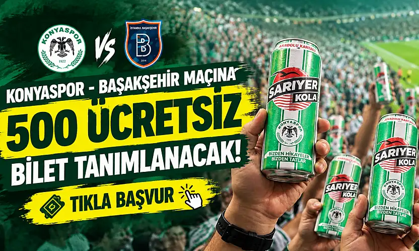 Konyaspor'un sponsorundan Başakşehir maçına 500 bilet hediye!