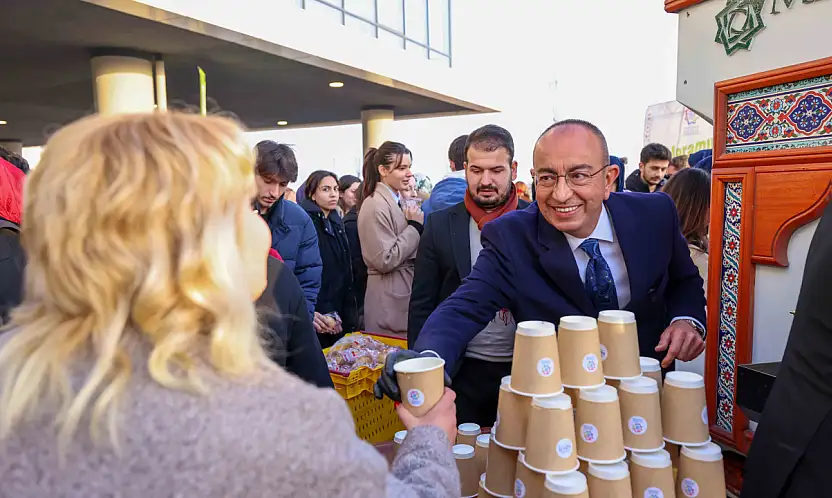 Meram'dan üniversitelilerin sınav heyecanına 'sıcak' bir mola!
