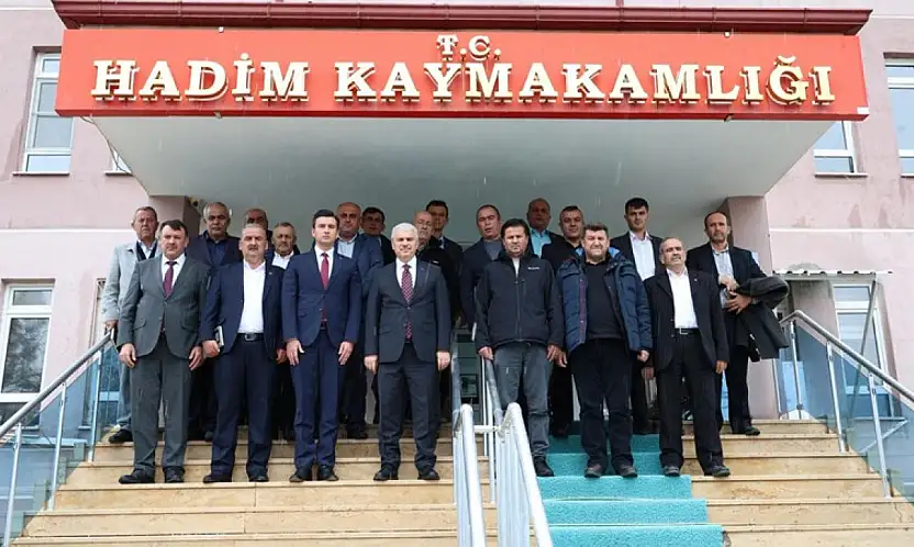 Vali Akın Hadim'de yatırım mesaisinde: Halkın huzuru ve güveni önceliğimiz